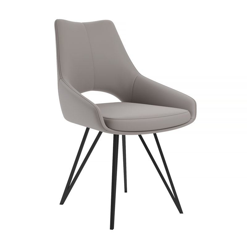 Anjalie 0cm H Upholstered Side Chair, Taupe