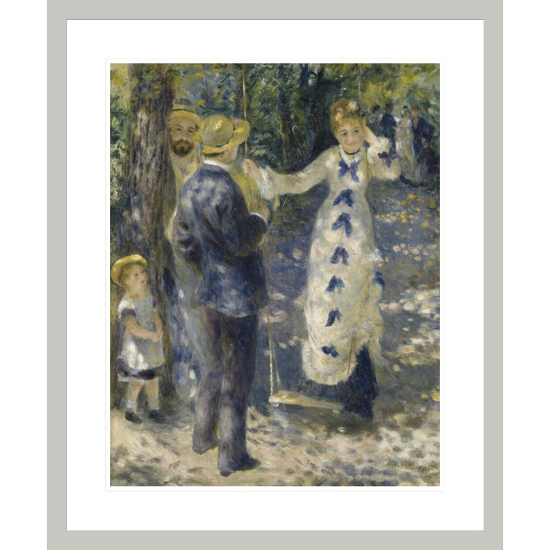 The SwingPierre-Auguste Renoir -Framed Giclee Print, Yellow, 28.31" H x 23.5" W