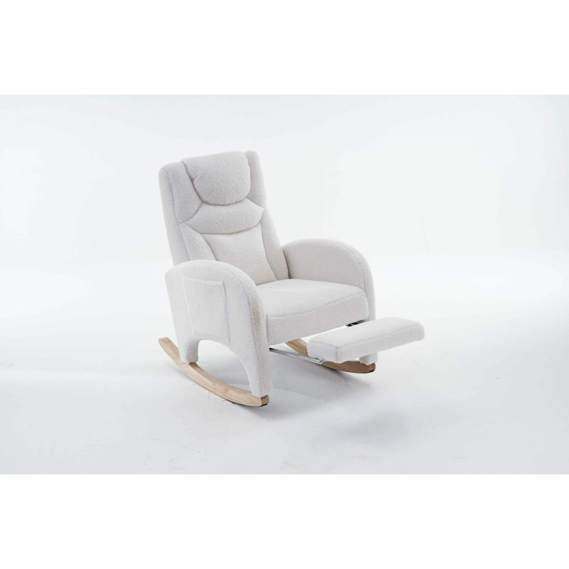 Chaise berçante Teddy, Ivoire ivoire
