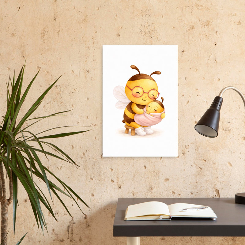 «Mama Bee & # 039; S Love Peaceful Bee», reproduction d'art murale, 24" H x 16" W