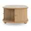 TABLE LATÉRALE DE RANGEMENT OVALE EN MDF