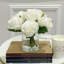 Real Touch Roses Arrangement In Glass Vase-58842514