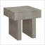 Ensemble de tables basses 3 pièces en bois brun gris contemporain pour le salon, facile à assembler