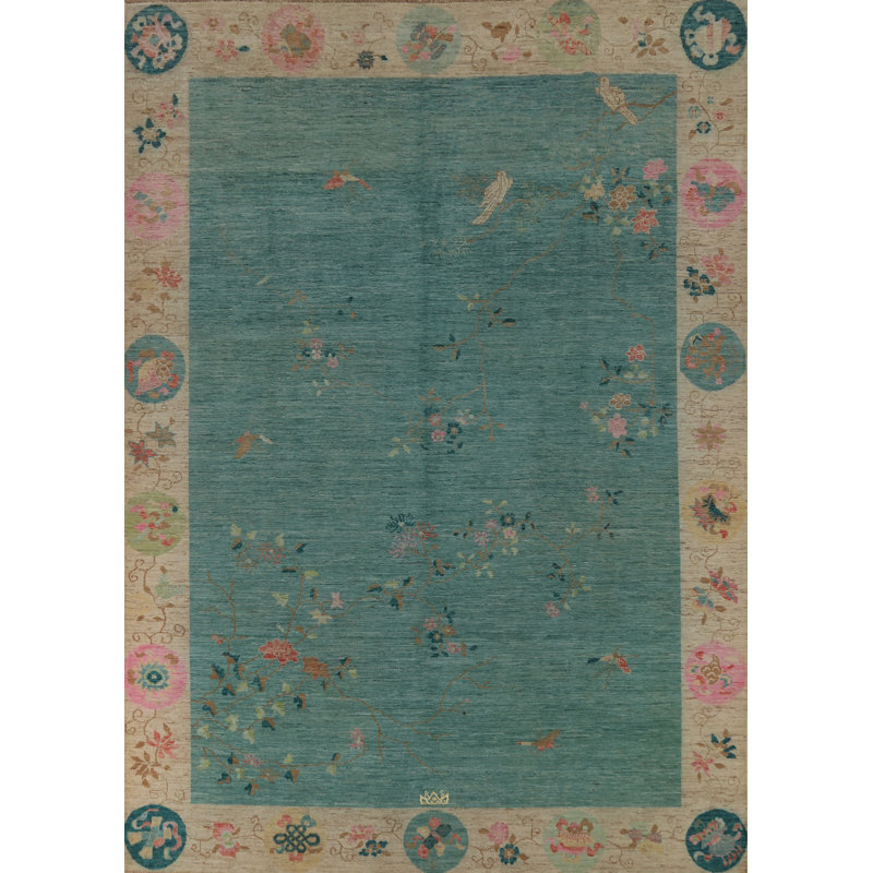 Tapis turc Art Deco 9 x 12