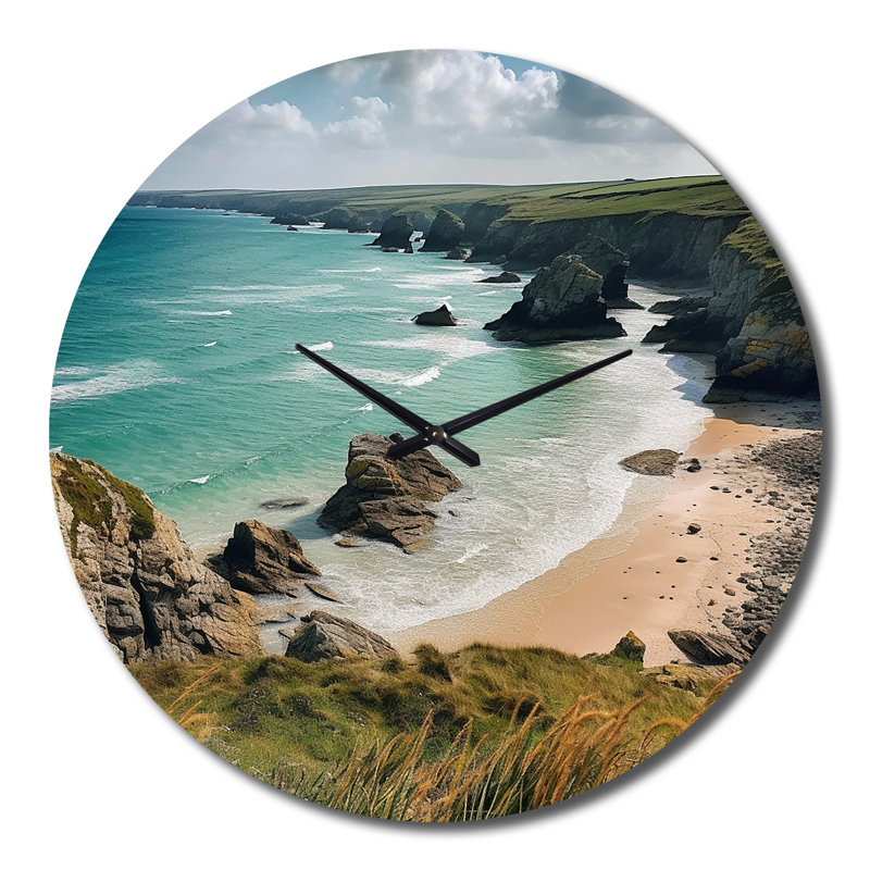 Horloge murale Coastal Horizons IV, Grand