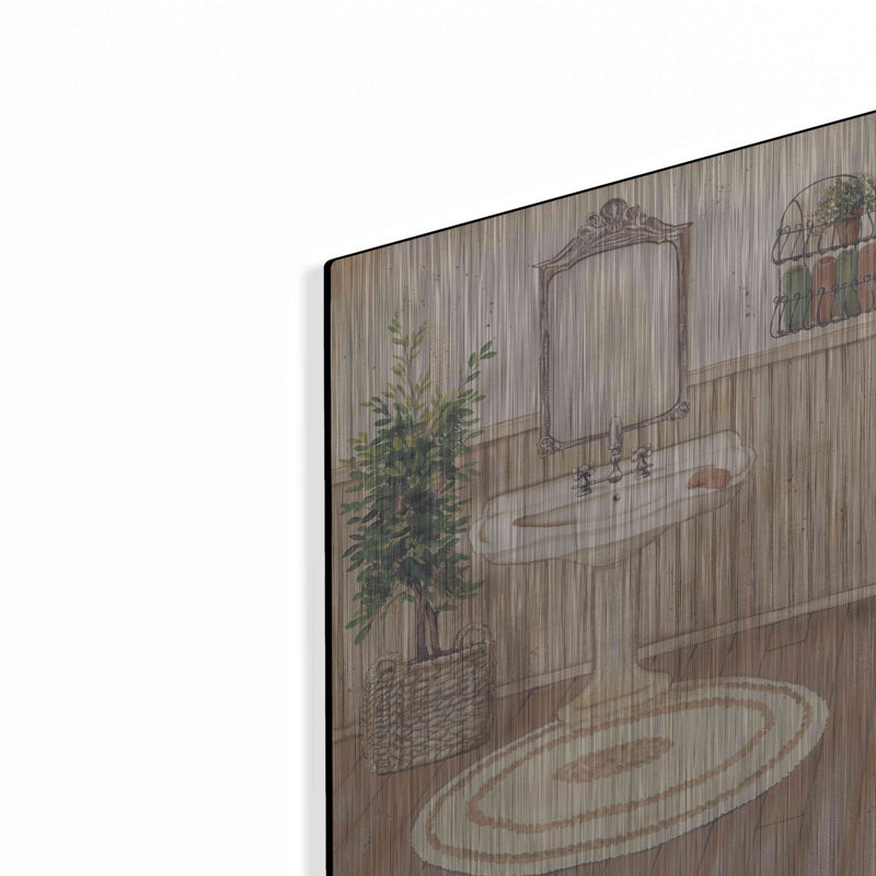«August Bath II» par Pam Britton, August Grove®, art mural en métal, H 16 po x l 24 po