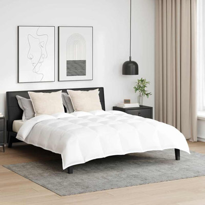 Winter Duvet Set 3 Pcs White Microfiber, Cotton