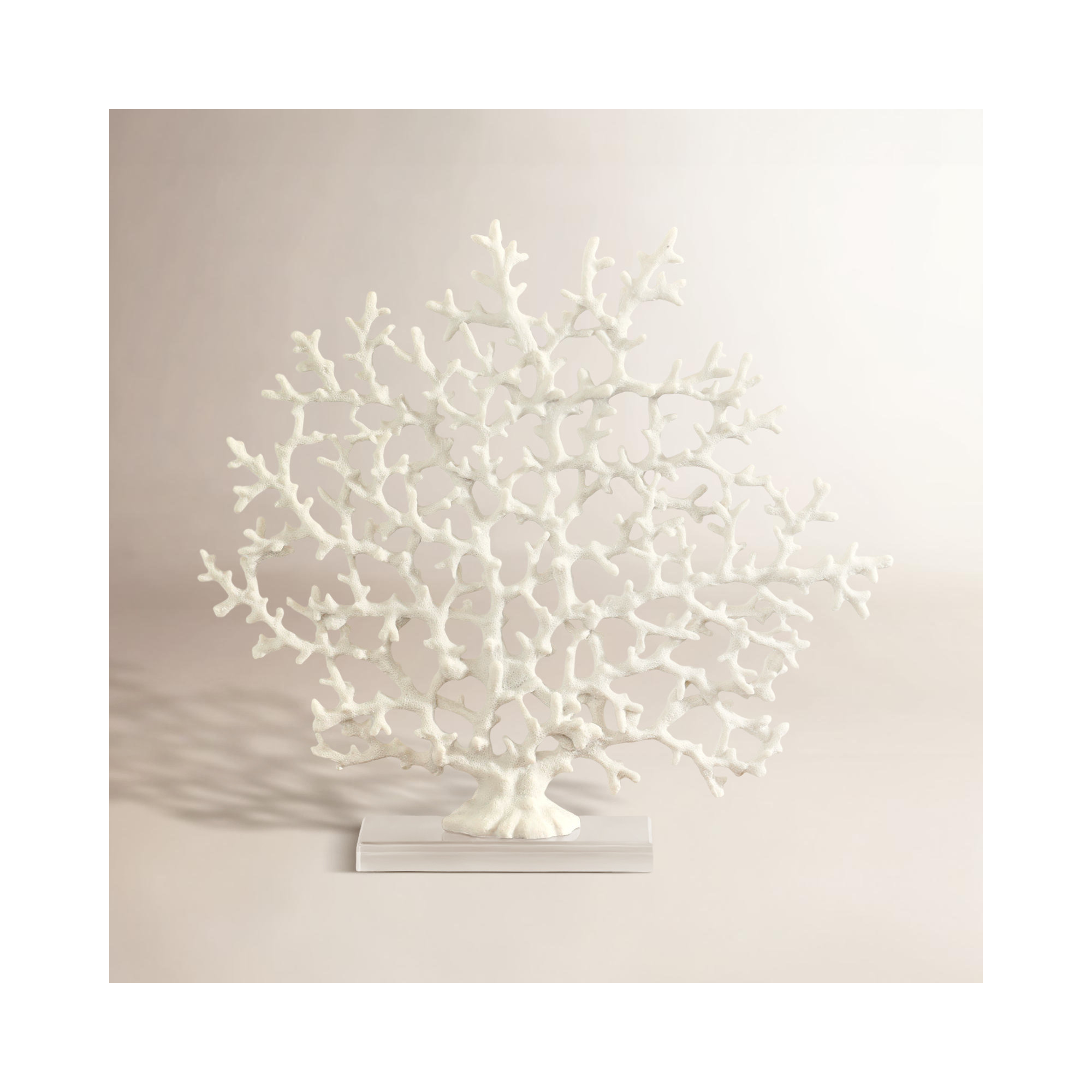 Enprise Coral Sculpture Sculpture, White