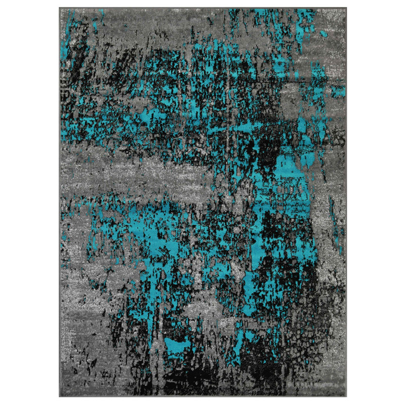 Abstract Indoor Rug, Rectangle 8' x 10'