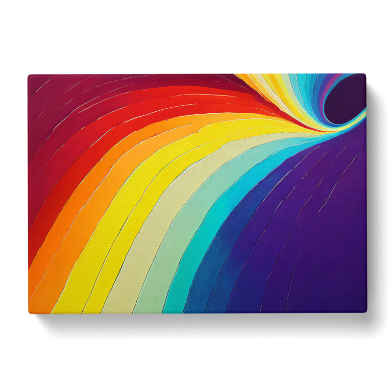 Rainbow Art Painting Vol.3 Abstract - Wrapped Canvas, 40cm H x 60cm W x 3cm D