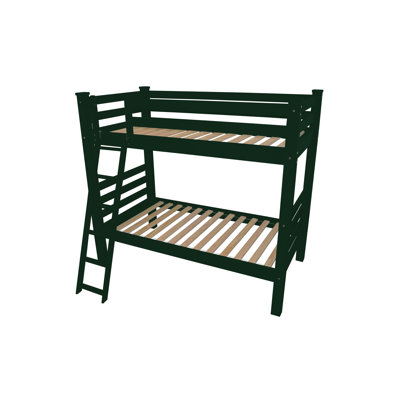 Lit standard en bois massif Jahvon