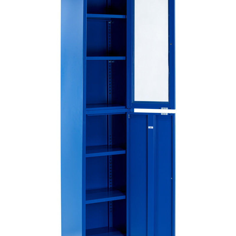 Armoire de rangement à 4 tablettes Decimus, Bleu