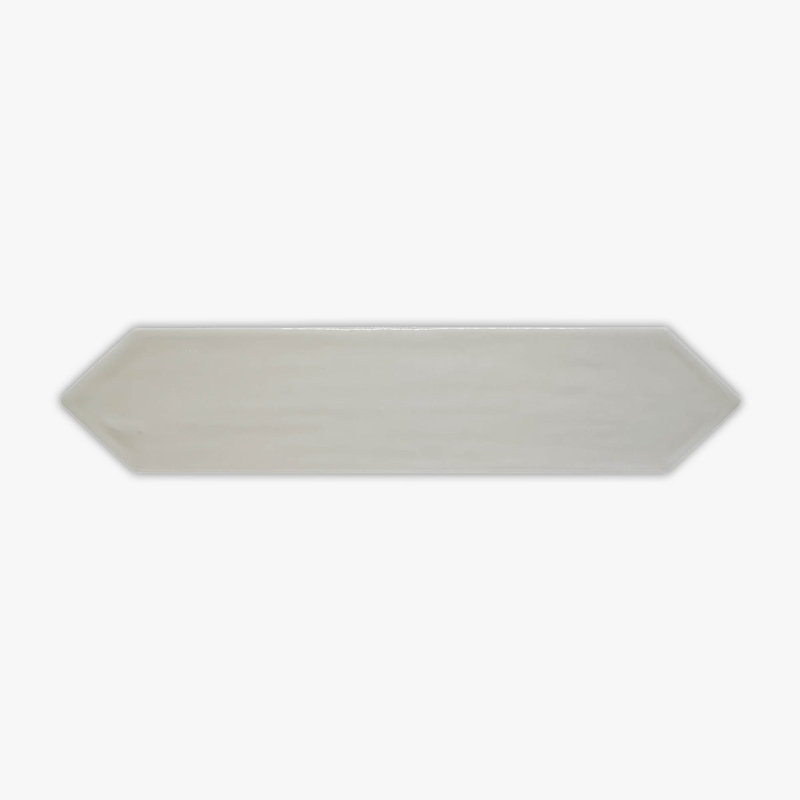 W x L Ceramic Tile Mosaic Sheet, Flow Tender Gray Glossy