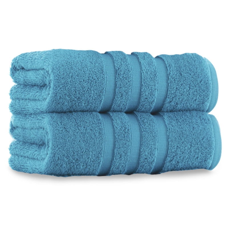 Zero 2 Piece Bath Towel Same-Size Bale, Turqouise, Jumbo Bath Sheet - 2 Pack