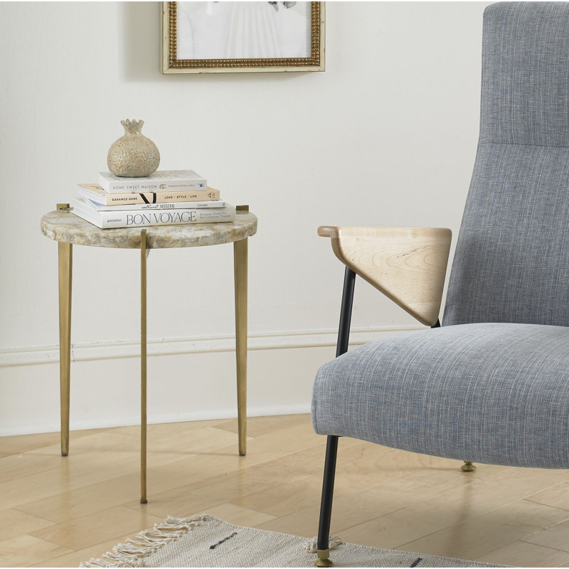 Olivia Marble Top End Table