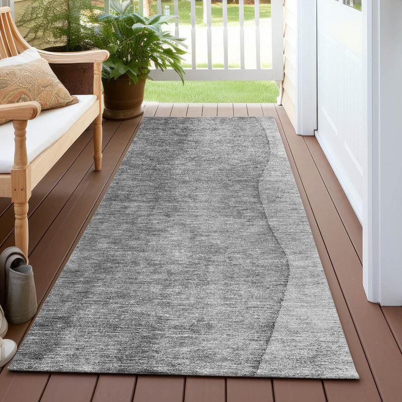 Risley Washable Ombre Indoor / Outdoor Rug, Runner 2'3" x 7'6"
