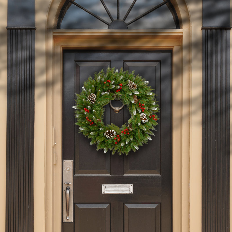 24 in. Frosted Berry Christmas Wreath