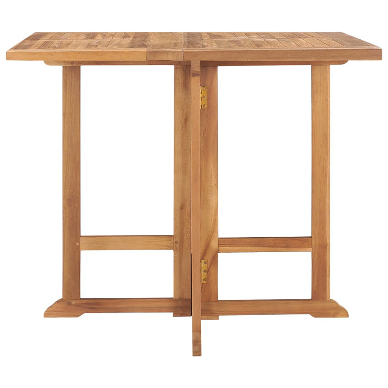 Bruto Foldable Wooden Dining Table, 35.4" W x 35.4" L x 29.5" H