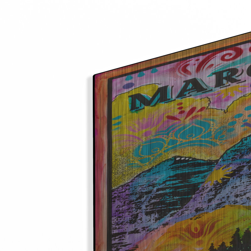 Ivy Bronx «Np Maroon Bells» par Dean Russo, art mural en métal, H 36 po x l 24 po