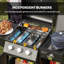 Barbecue au gaz avec brûleur latéral