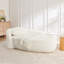 Méridiennes simples modernes ovales avec accoudoirs latéraux et coussin-1861996029
