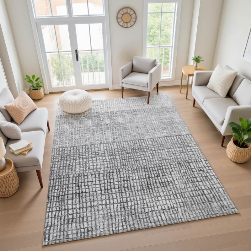 Tapis géométrique de qualité supérieure lavable à la machine Monnier AMF1831, Rectangle 10 pi x 14 pi
