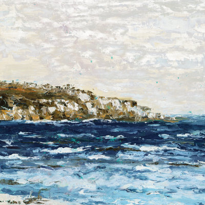 Choppy Seascape - Wrapped Canvas Painting