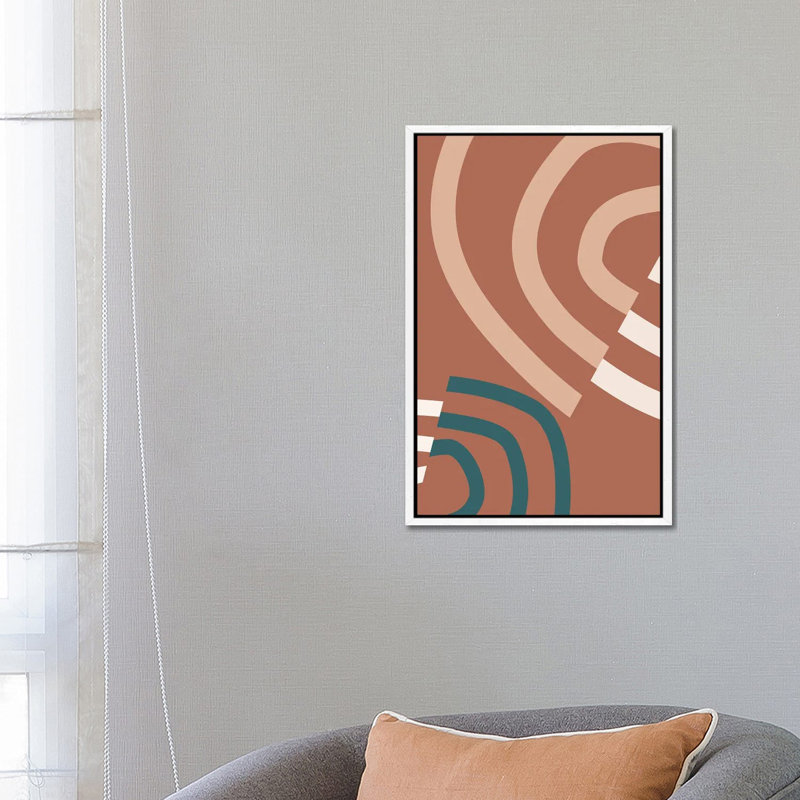 Linea VIC - Print on Canvas, 66.04 cm H x 45.72 cm W, White Framed