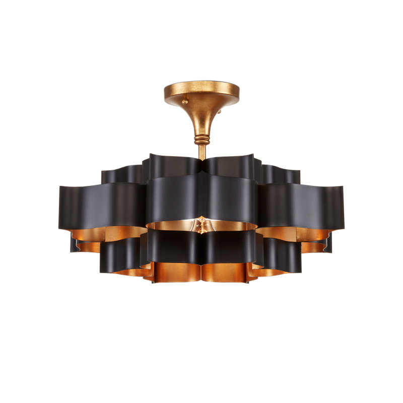 Grand Lotus 1 - Light Pendant, Satin Black