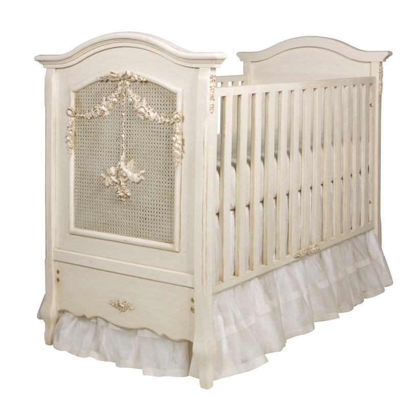 Lit de bébé Cherubini, Crème / bleu