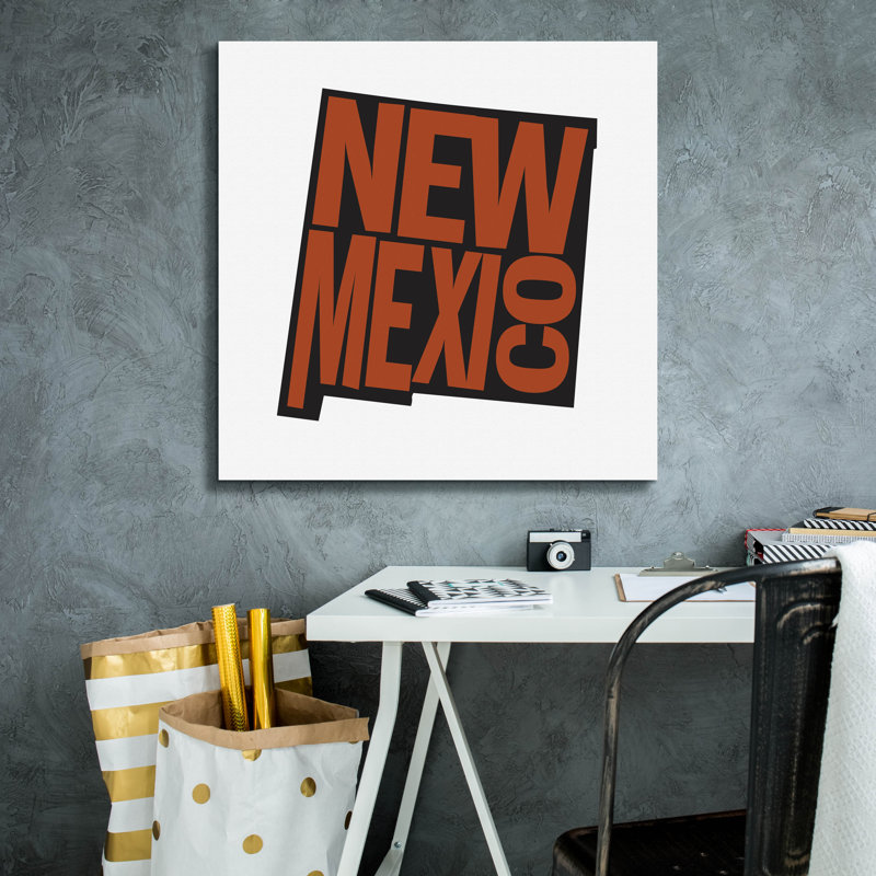 «New Mexico 2» par Art Licensing Studio, art mural sur toile, H 26 po x l 26 po x P 1,5 po