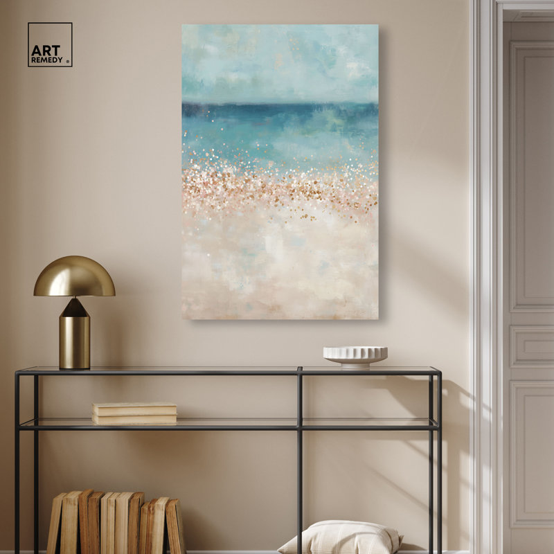 «Sparkling Seascape II», reproduction d'art sur toile par Art Remedy, galerie tendue, 24 x 36, H 36 po x l 24 po