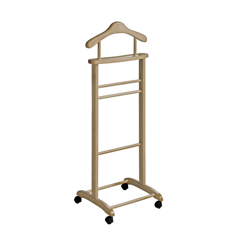 Ahearn Freestanding Valet Stand, Oak
