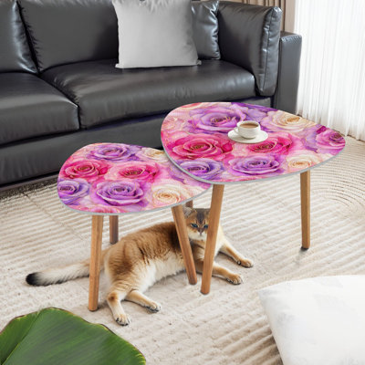 Ensemble de 2 tables basses gigognes Triangle