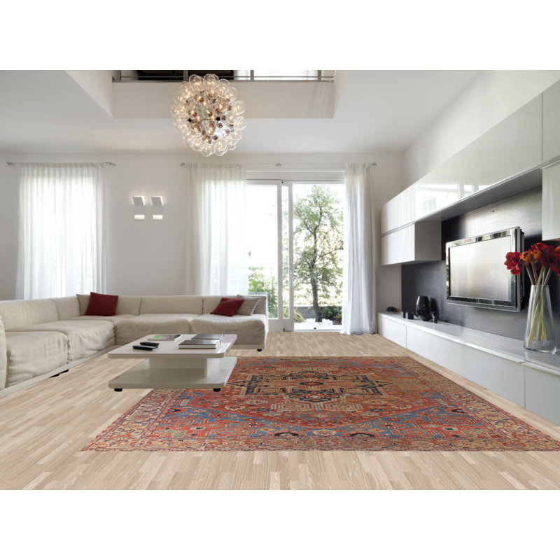 Pre-1900 Vegetable Dye   Large Rug 12x15
