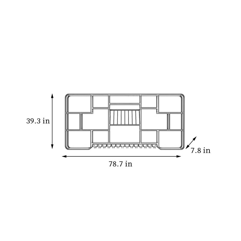Porte-bouteilles mural à plusieurs niveaux, H 39,3 po x l 78,7 po x P 7,8 po, Doré