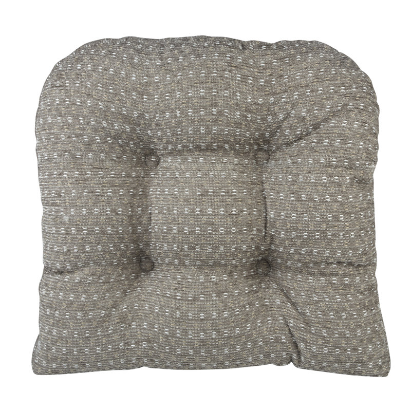 Non-Slip Dining Room And Kitchen Seat Cushions, 15 X 15 X 3 Inches, Set of 4, Dove