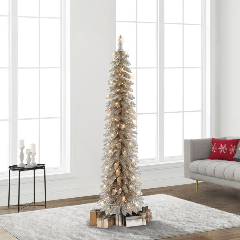 Arbre de Noël pin pré-éclairé 6 pi Alpine