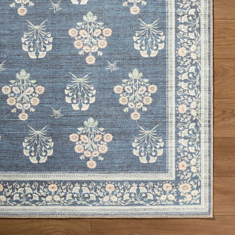 Abida Floral Area Rug, 275, 200 x 275 cm, 100% Chenille-Polyester