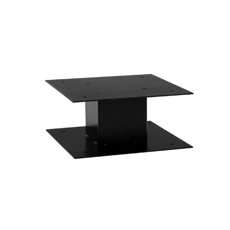 10'' H Square Pedestal, Black