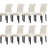 Linen Upholstered Dining Parsons Chairs (Set Of 6)-1034186463-1034186467