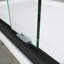Porte de douche coulissante en verre 56 - 60 po L x 72 po Teinture grise semi-épaisse transparente et aluminium robuste et lisse