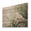 Loup perché en été - Art mural moderne sur bois de pin naturel
