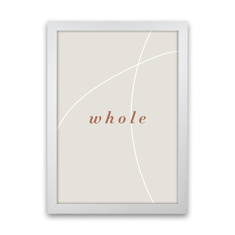 Whole - Print, 46cm H x 34cm W x 3cm D, White Frame
