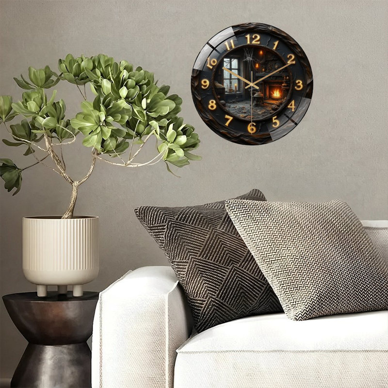Horloge murale avec horloge murale 12 po