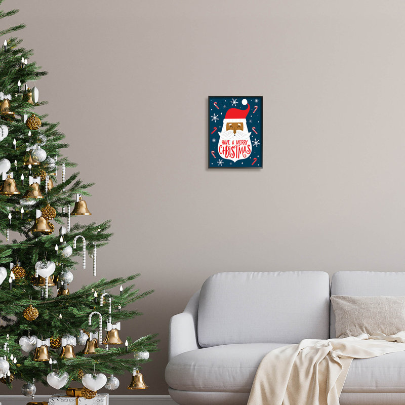 «Have Merry Christmas» à -178, Giclée encadrée noir minuit, H 14 po x l 11 po x P 1,5 po