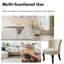 Chaise d'appoint à oreilles rembourrée en velours Grenier-1703806765