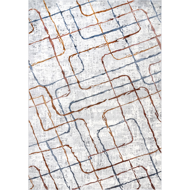 Tapis gris clair Fayson, Rectangle 5 pi x 8 pi
