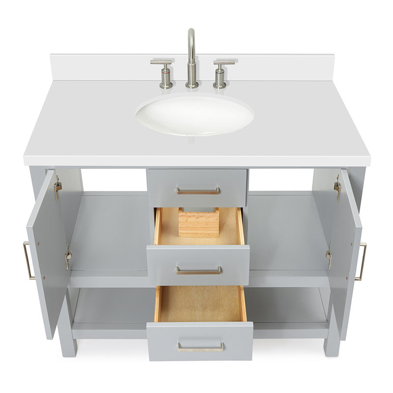 Bayhill 43'' W Single Vanity, Gray