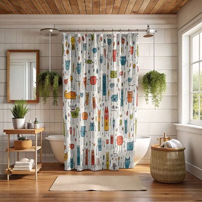 Cartoon Fantasia - Premium Shower Curtain